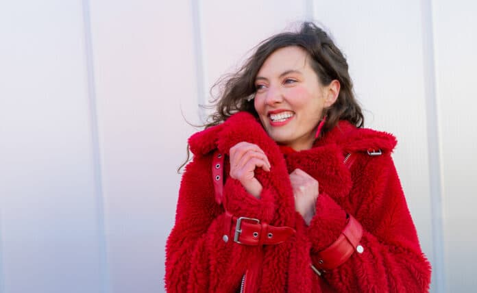 woman-in-red-moto-jacket