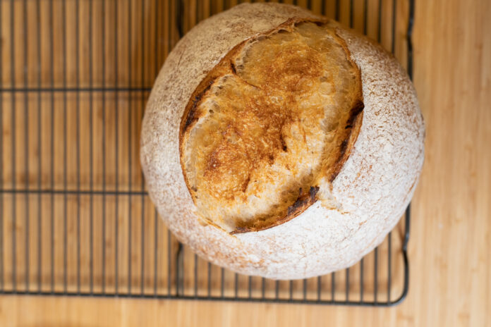 Loaf-of-bread-on-table