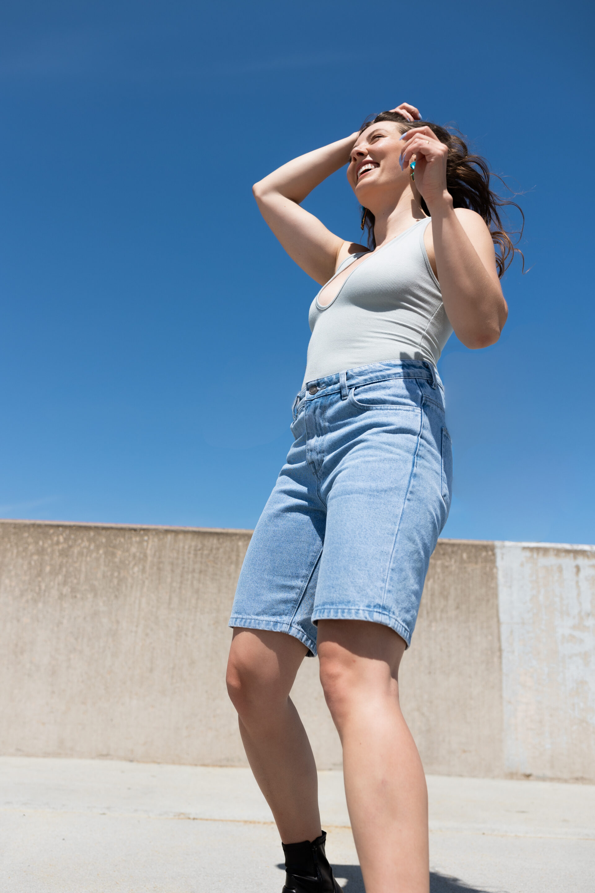 Denim Fashion Photoshoot | Sustainable Thrifted Editorial - PunkMed