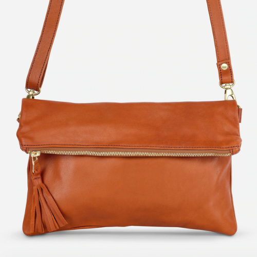 ethical leather purse made out. ofsustainable leather