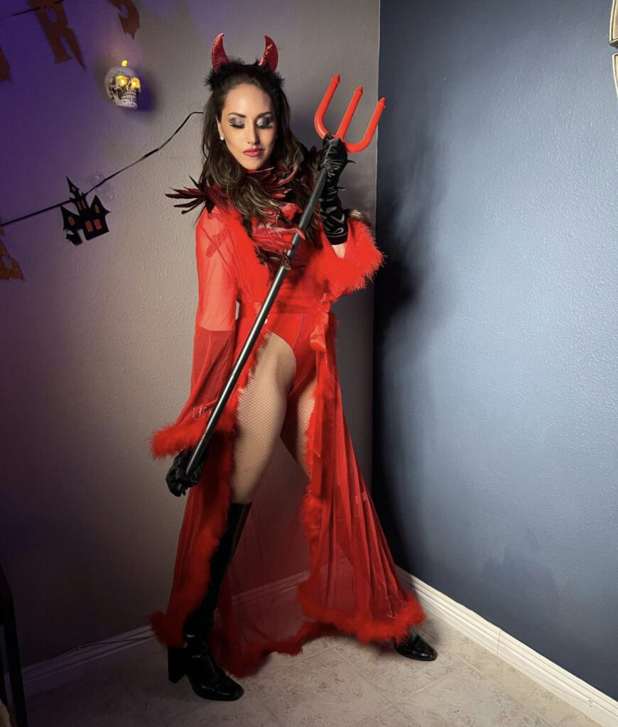 DIY Halloween Costume Idea - Sexy Devil Costume
