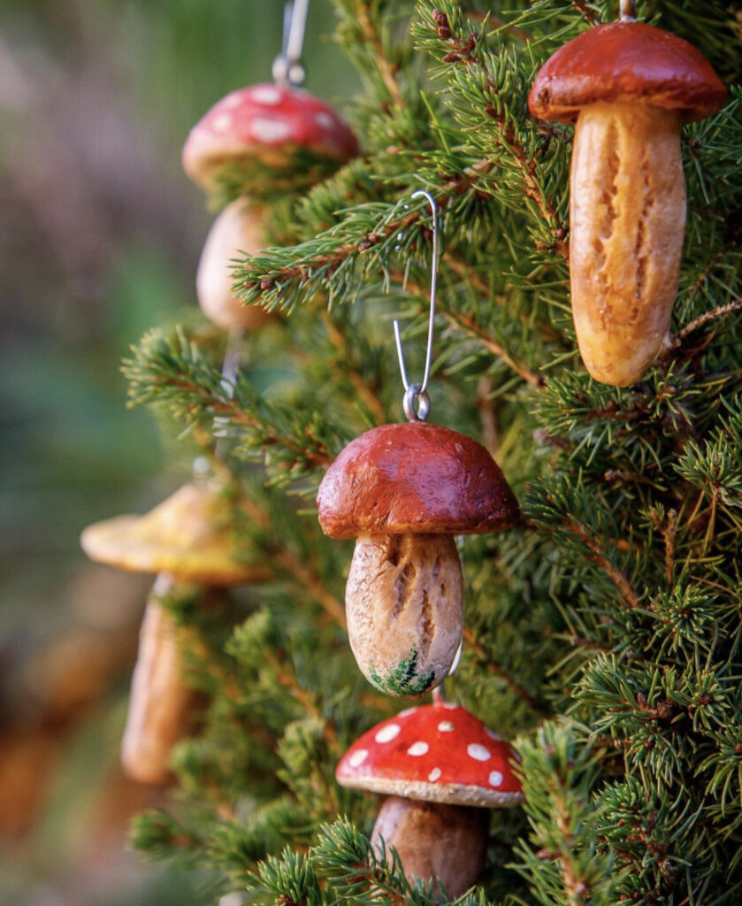 Eco Friendly Ornaments - Mushrooms
