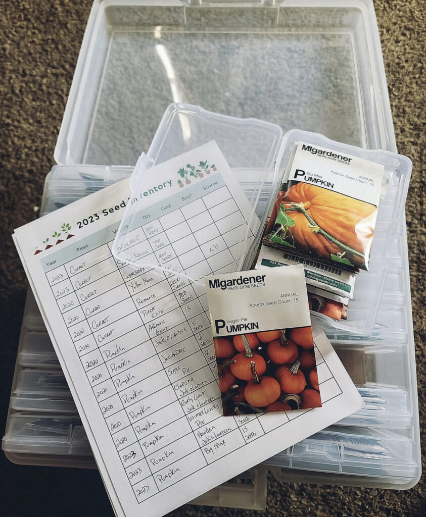 Garden Seed Organizer Seed Storage Christmas Gift Idea 